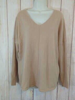 Soft Surroundings Camel Cashmere Sweater